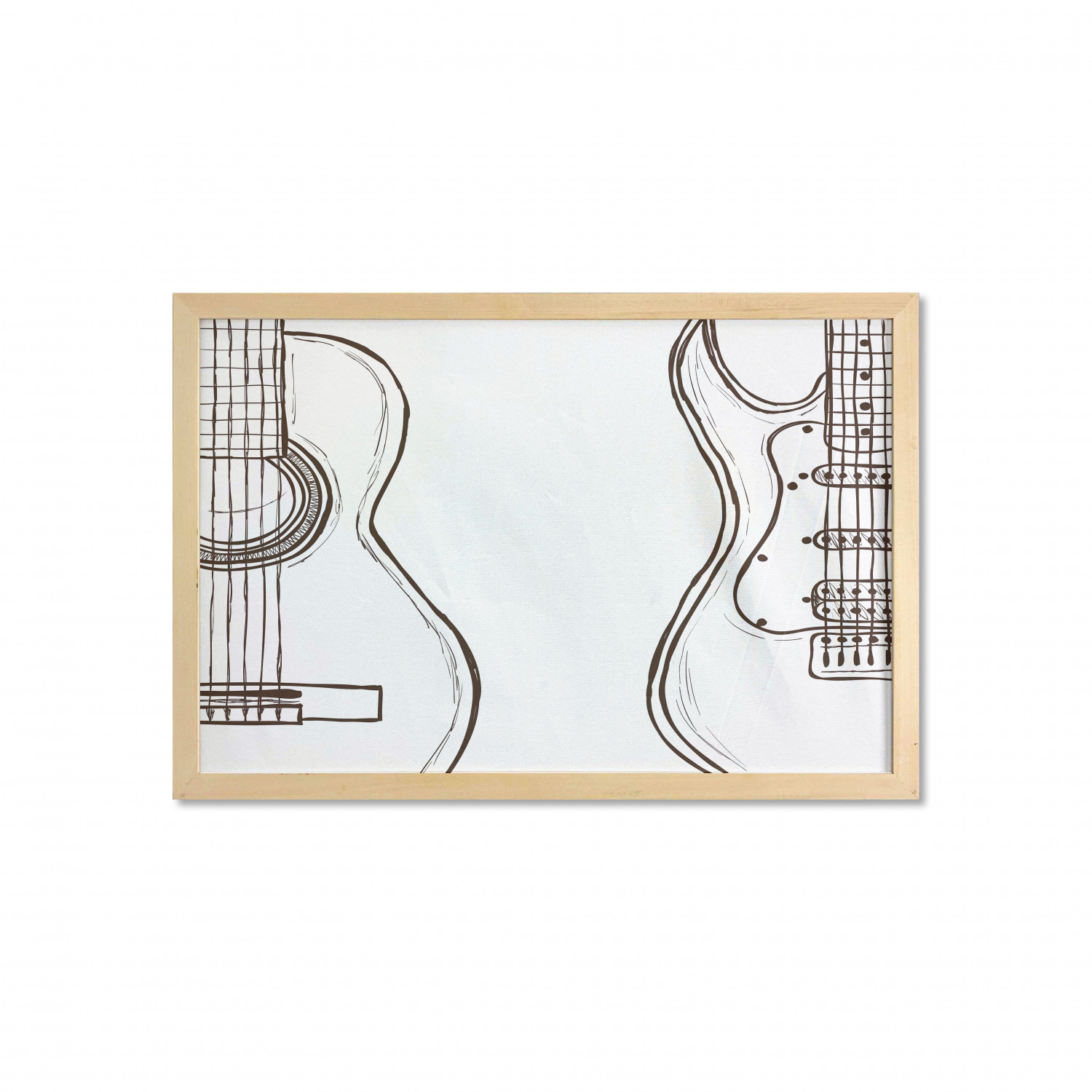 Ambesonne Guitar Wall Art with Wide Frame for Bathrooms Living Room - Picture 38 of 123