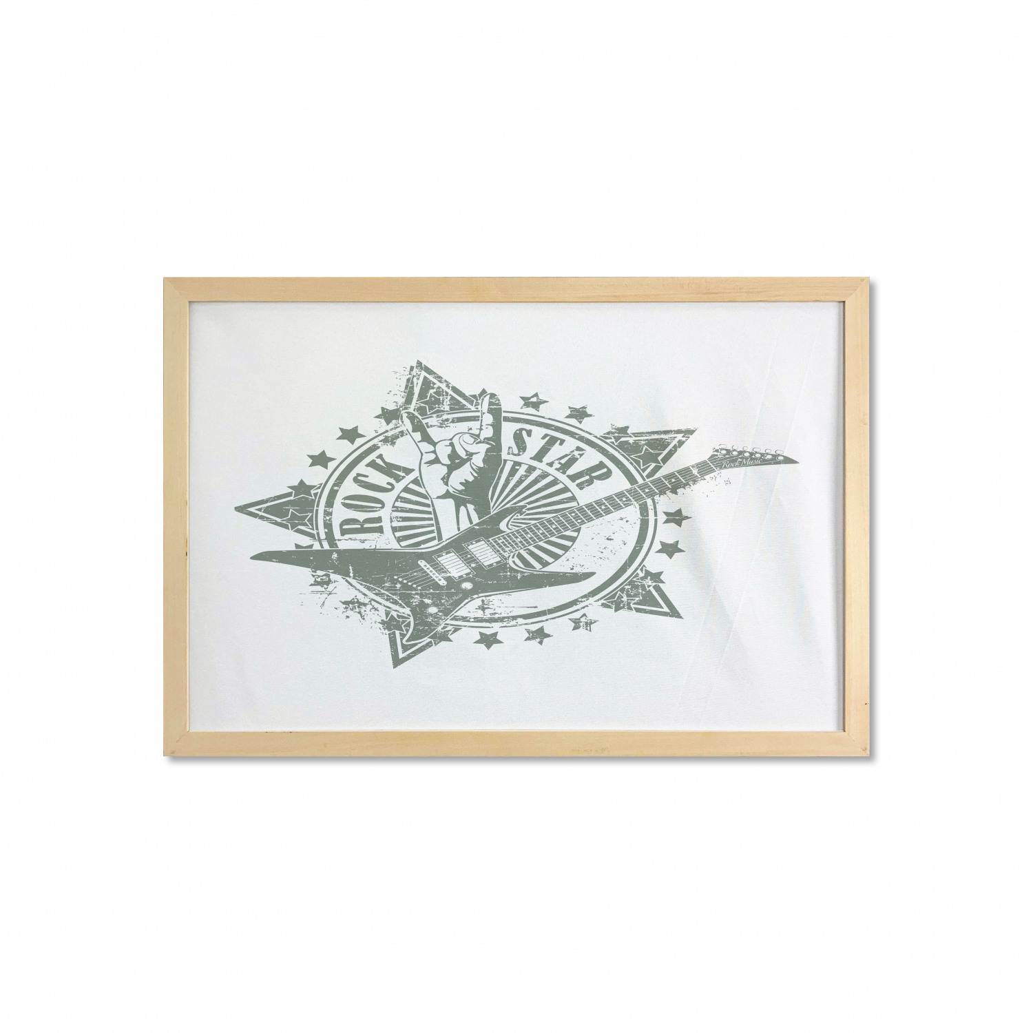 Ambesonne Guitar Wall Art with Wide Frame for Bathrooms Living Room - Picture 104 of 123