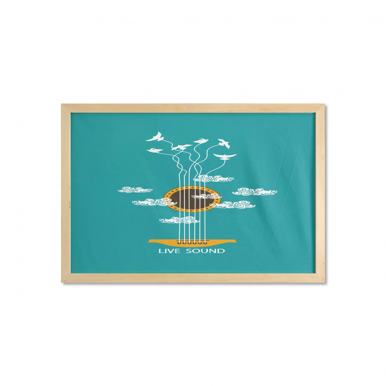 Ambesonne Guitar Wall Art with Wide Frame for Bathrooms Living Room - Picture 78 of 123