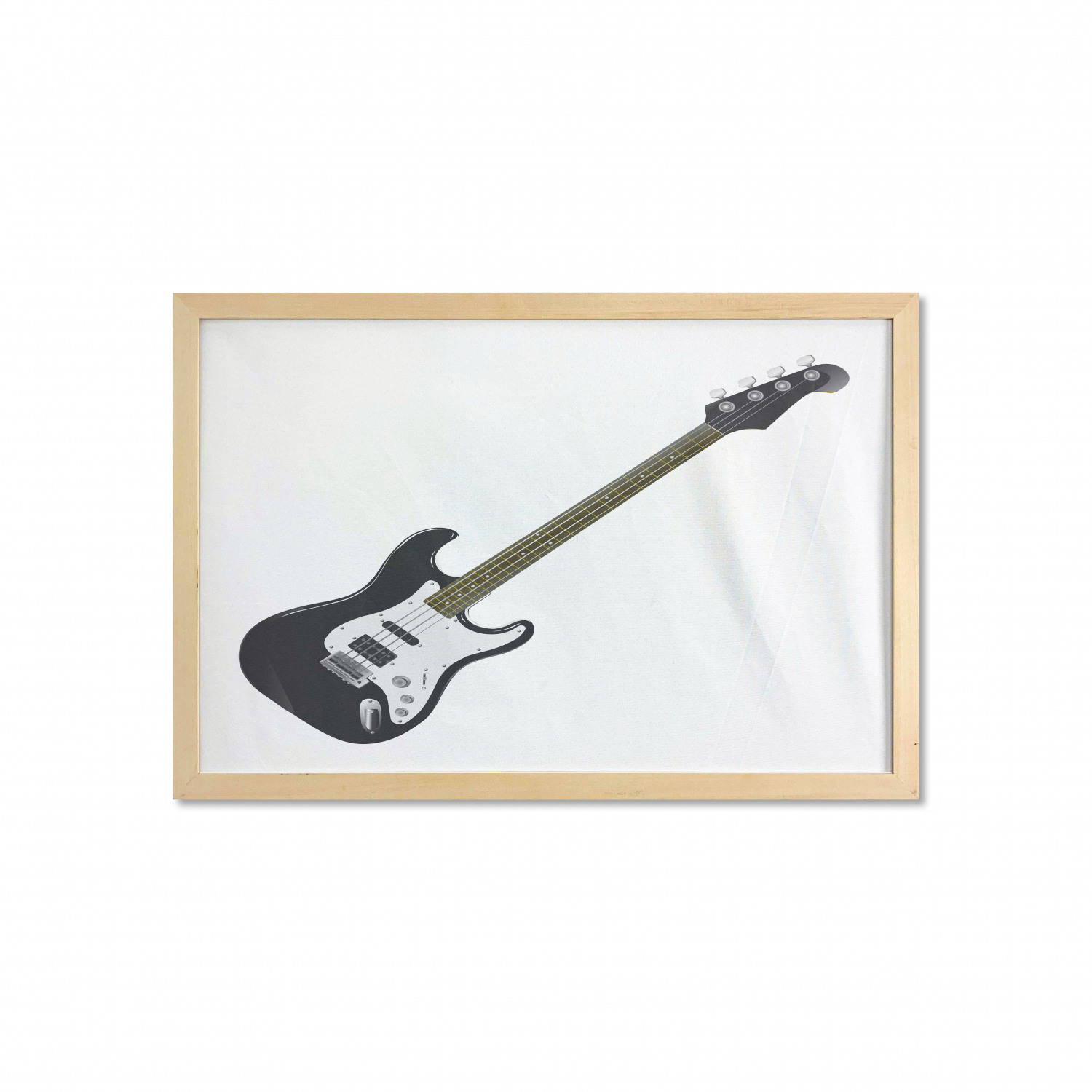 Ambesonne Guitar Wall Art with Wide Frame for Bathrooms Living Room - Picture 4 of 123