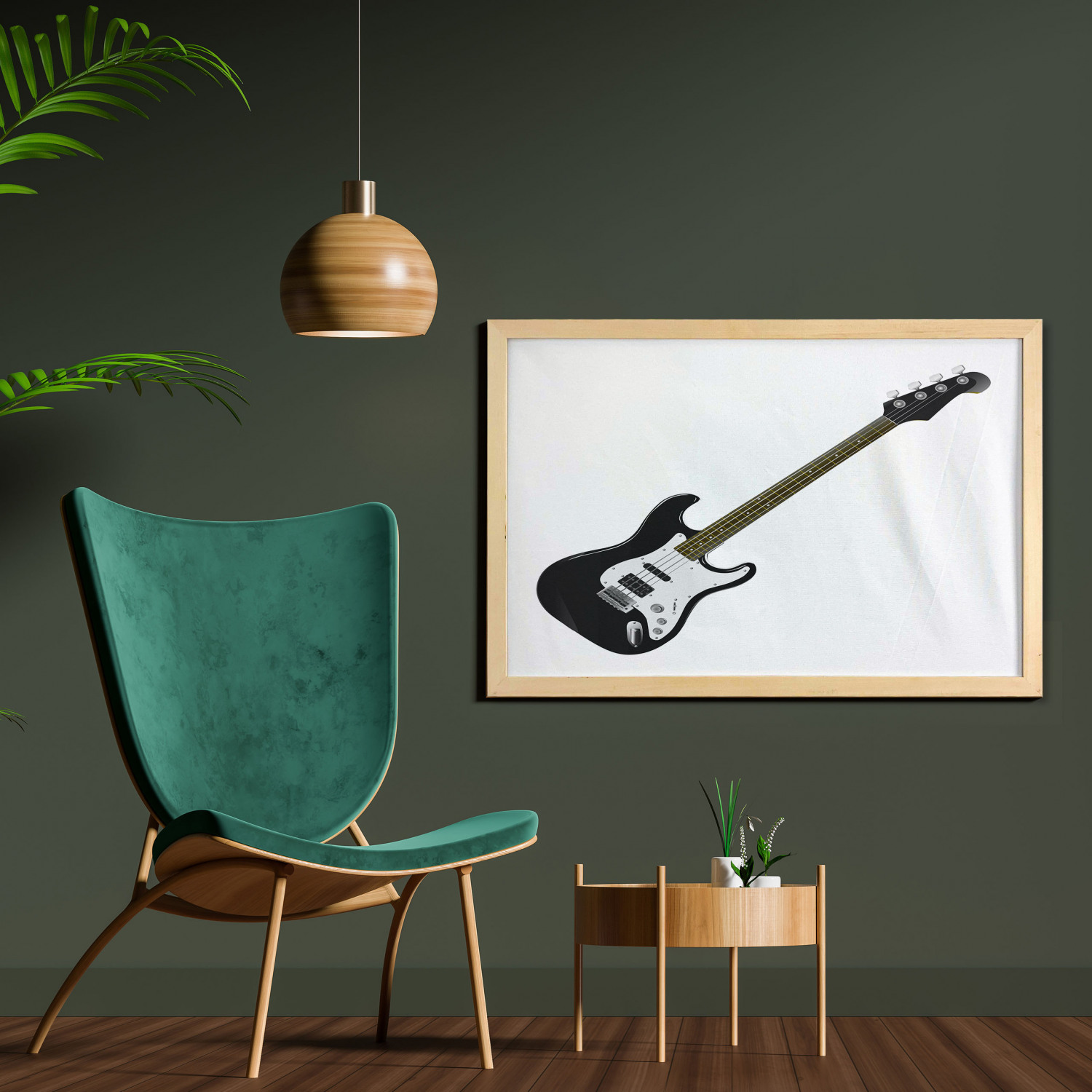 Ambesonne Guitar Wall Art with Wide Frame for Bathrooms Living Room - Picture 5 of 123
