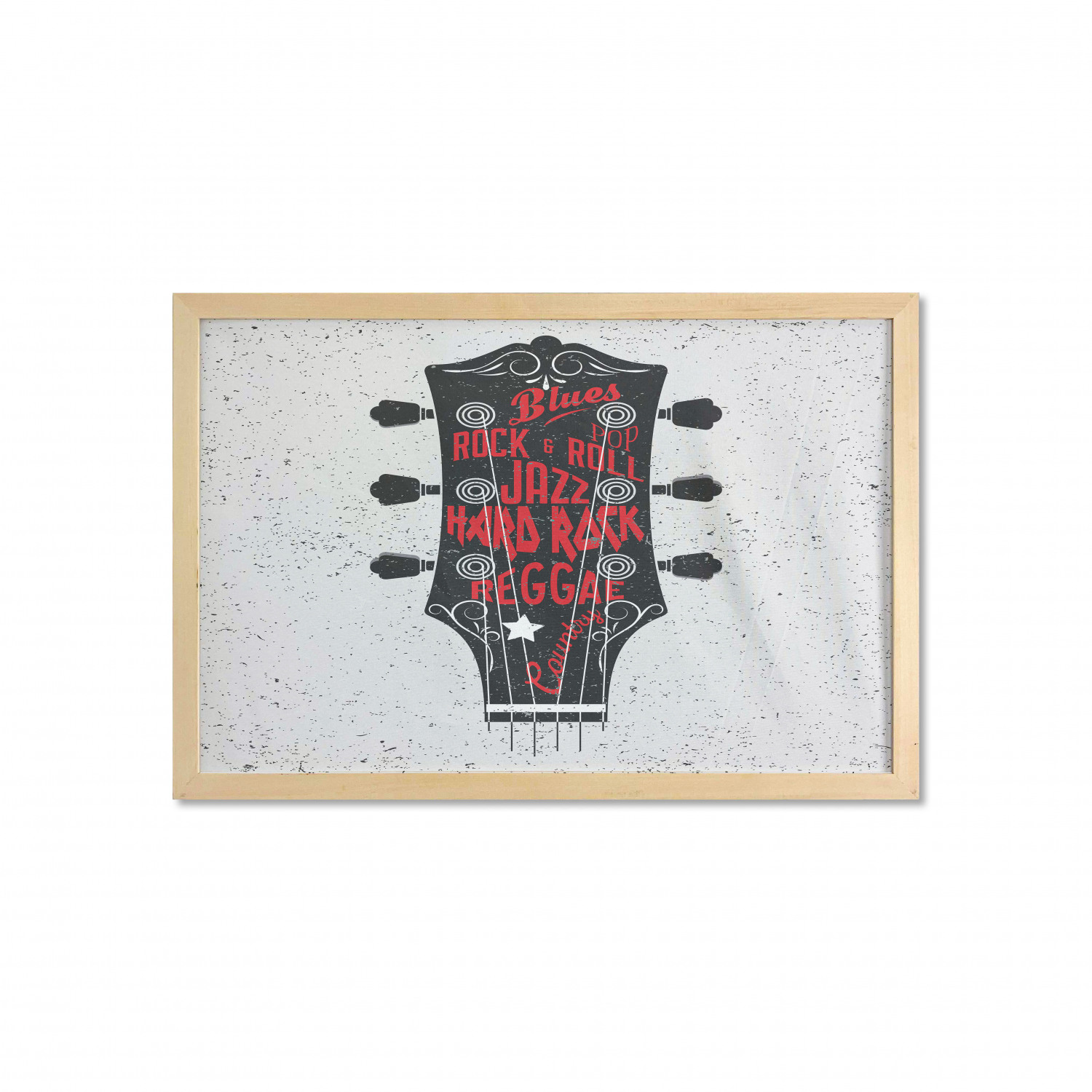 Ambesonne Guitar Wall Art with Wide Frame for Bathrooms Living Room - Picture 20 of 123