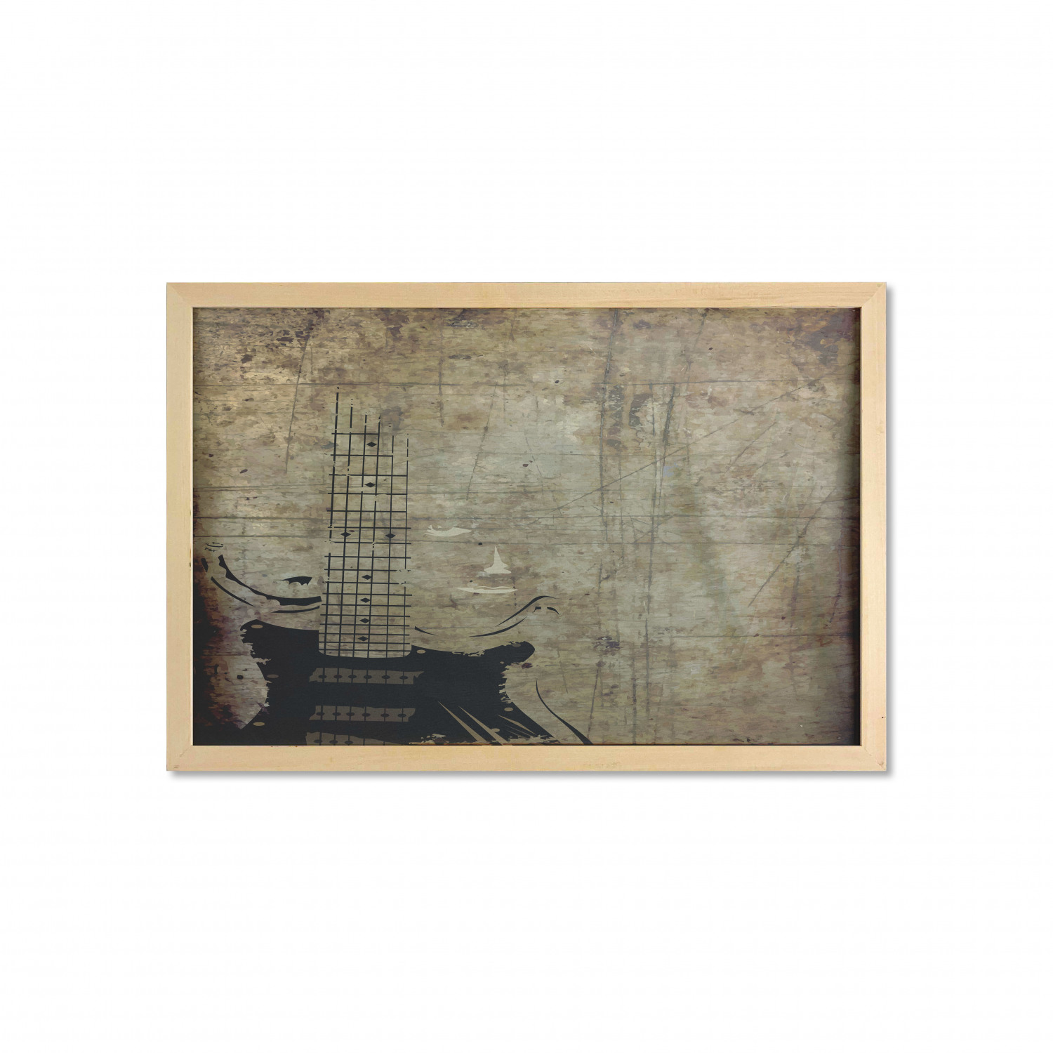 Ambesonne Guitar Wall Art with Wide Frame for Bathrooms Living Room - Picture 40 of 123