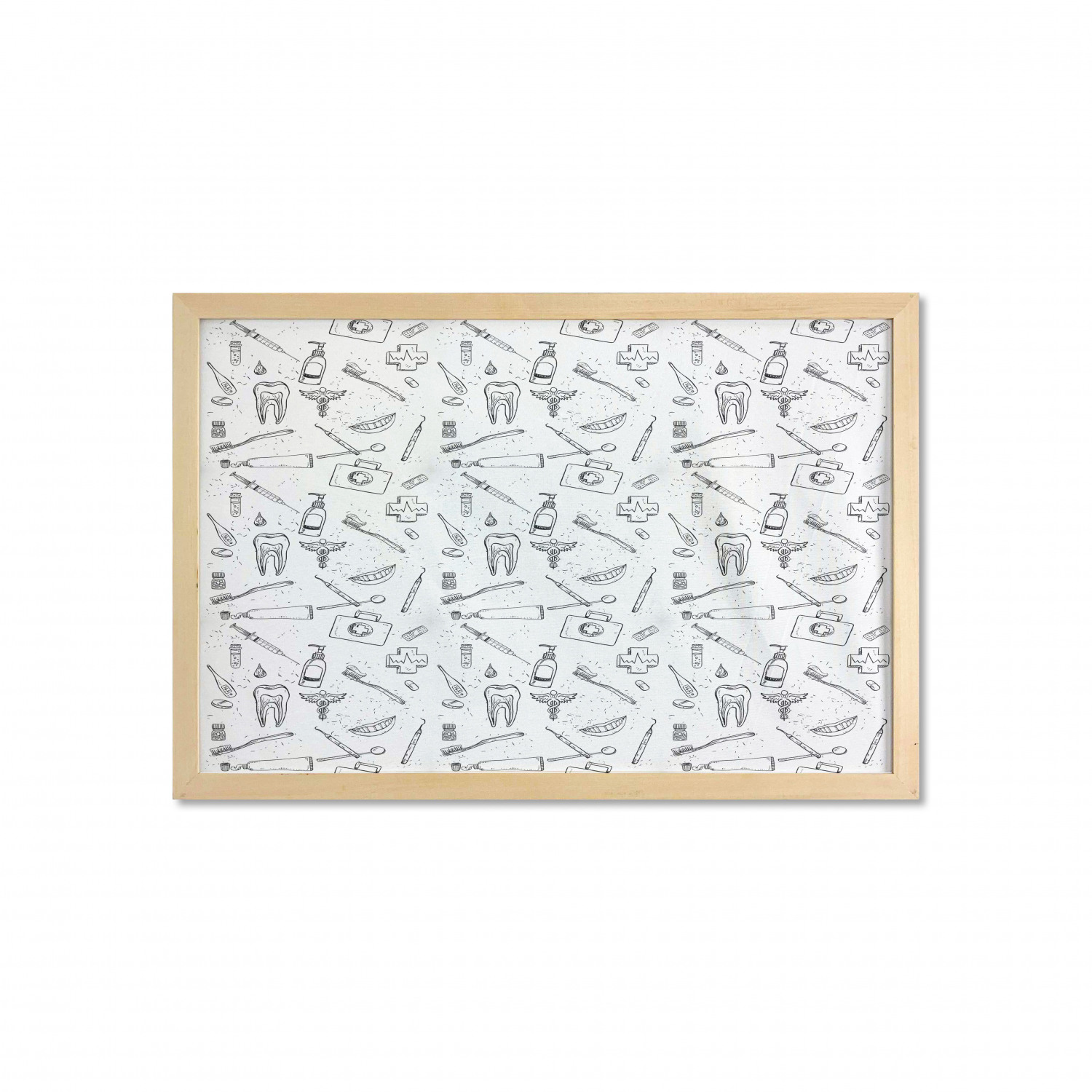 Ambesonne Hipster Wall Art with Wide Frame for Bathrooms Living Room - Picture 42 of 123