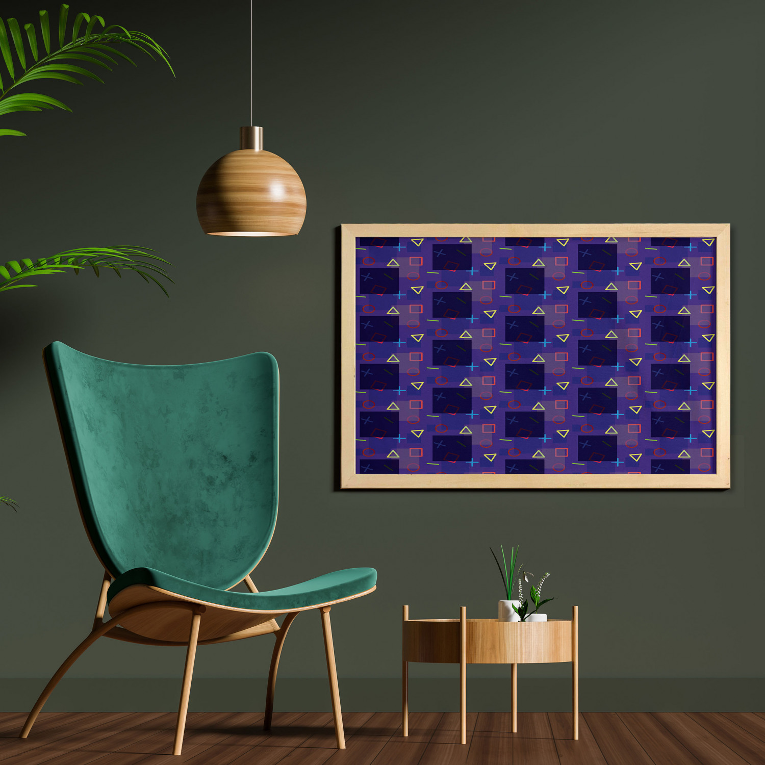 Ambesonne Hipster Wall Art with Wide Frame for Bathrooms Living Room - Picture 65 of 123