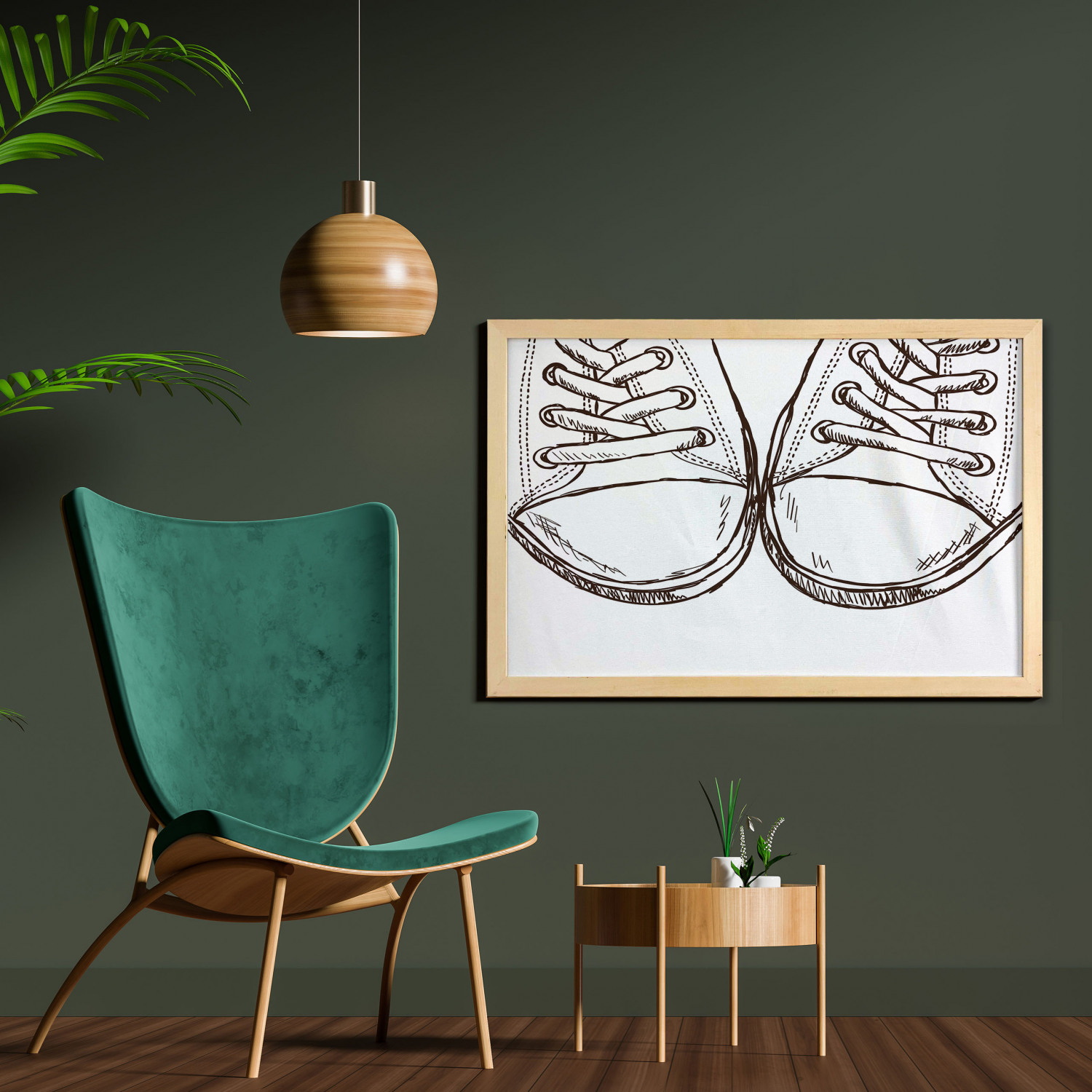 Ambesonne Hipster Wall Art with Wide Frame for Bathrooms Living Room - Picture 99 of 123