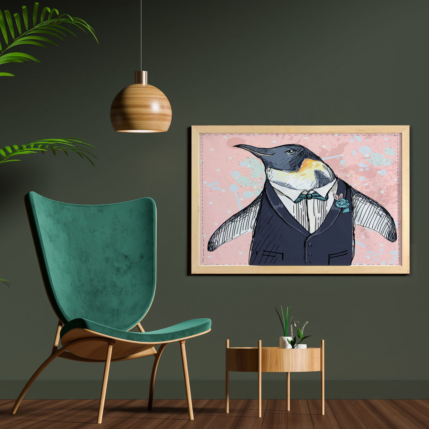 Ambesonne Hipster Wall Art with Wide Frame for Bathrooms Living Room - Picture 37 of 123