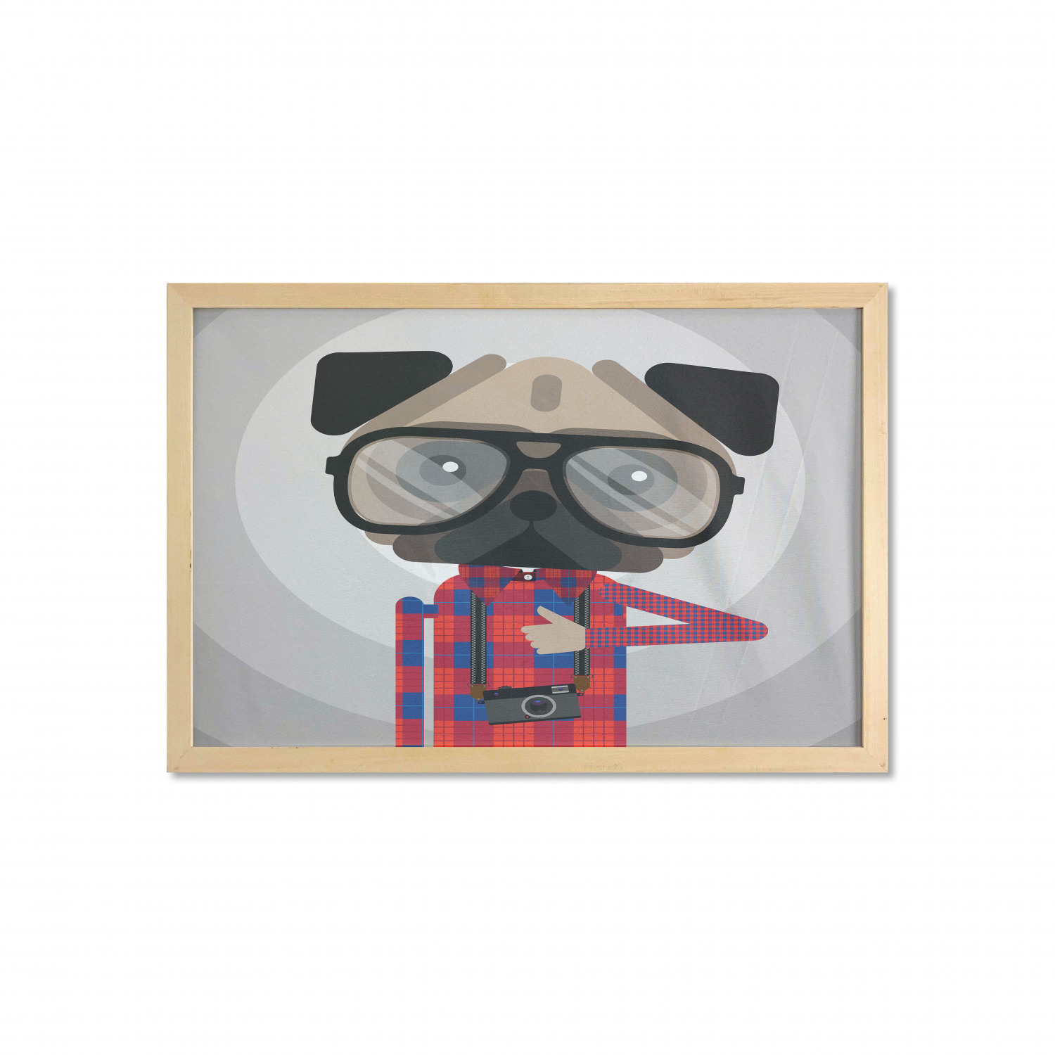 Ambesonne Hipster Wall Art with Wide Frame for Bathrooms Living Room - Picture 76 of 123