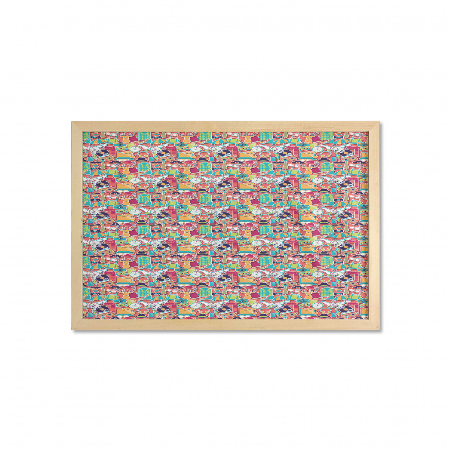 Ambesonne Hipster Wall Art with Wide Frame for Bathrooms Living Room - Picture 34 of 123