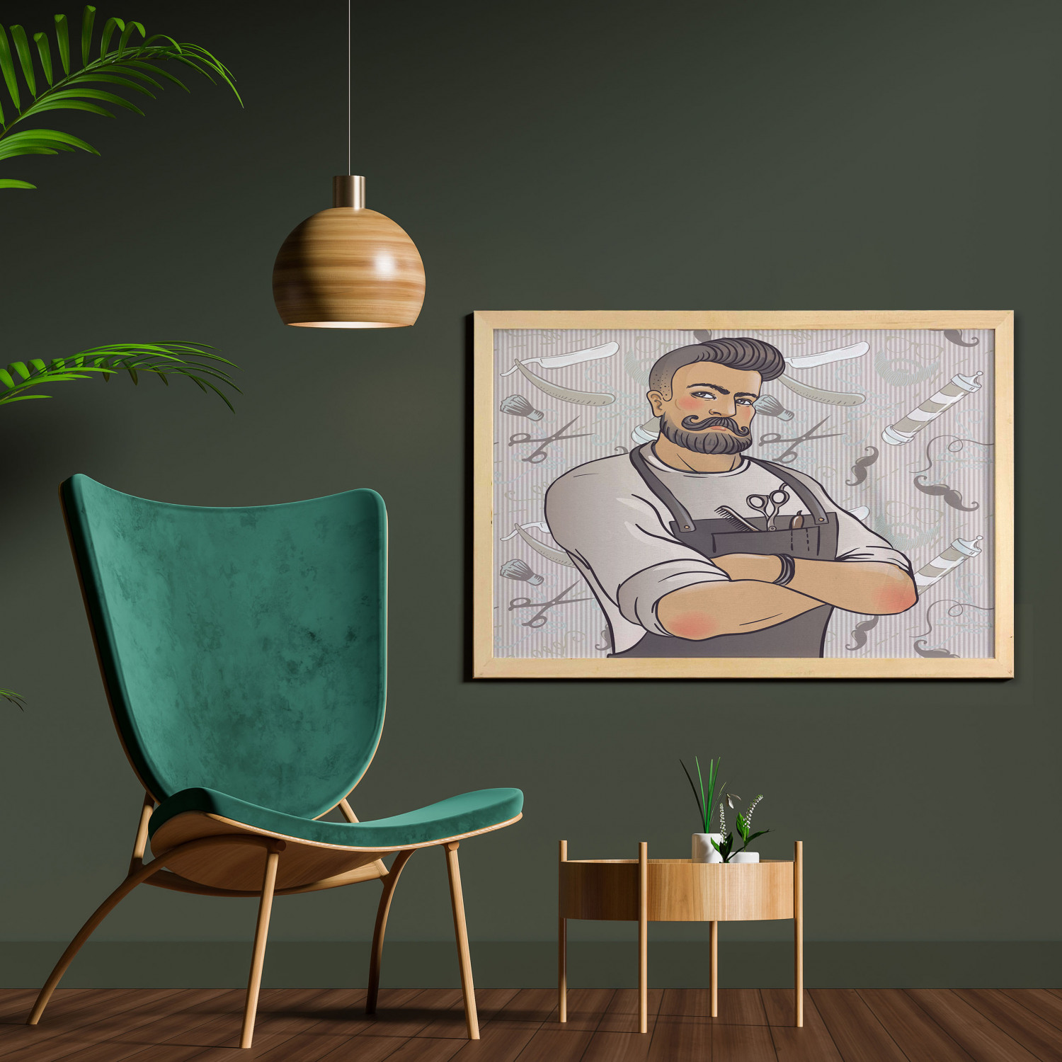 Ambesonne Hipster Wall Art with Wide Frame for Bathrooms Living Room - Picture 67 of 123