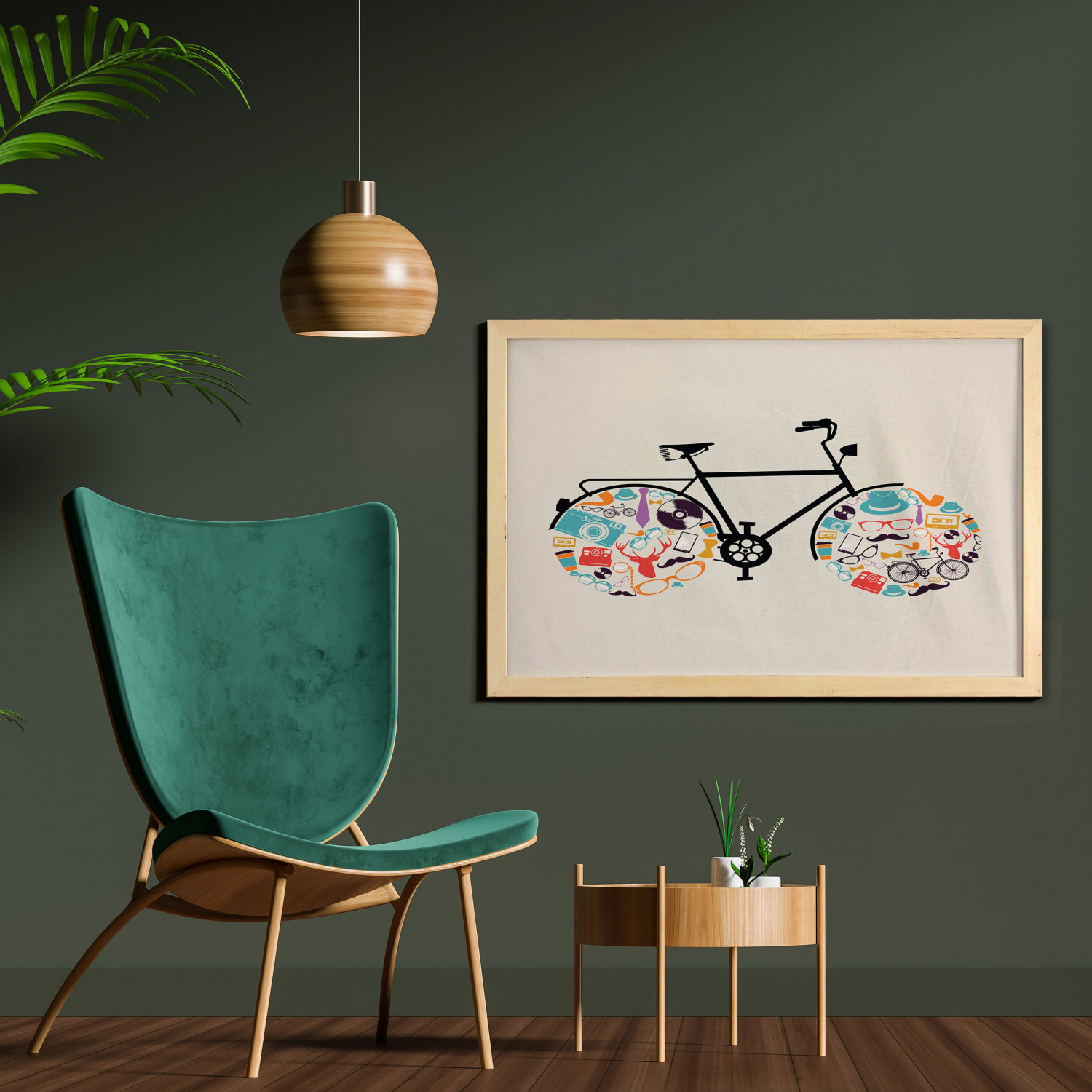 Ambesonne Hipster Wall Art with Wide Frame for Bathrooms Living Room - Picture 15 of 123
