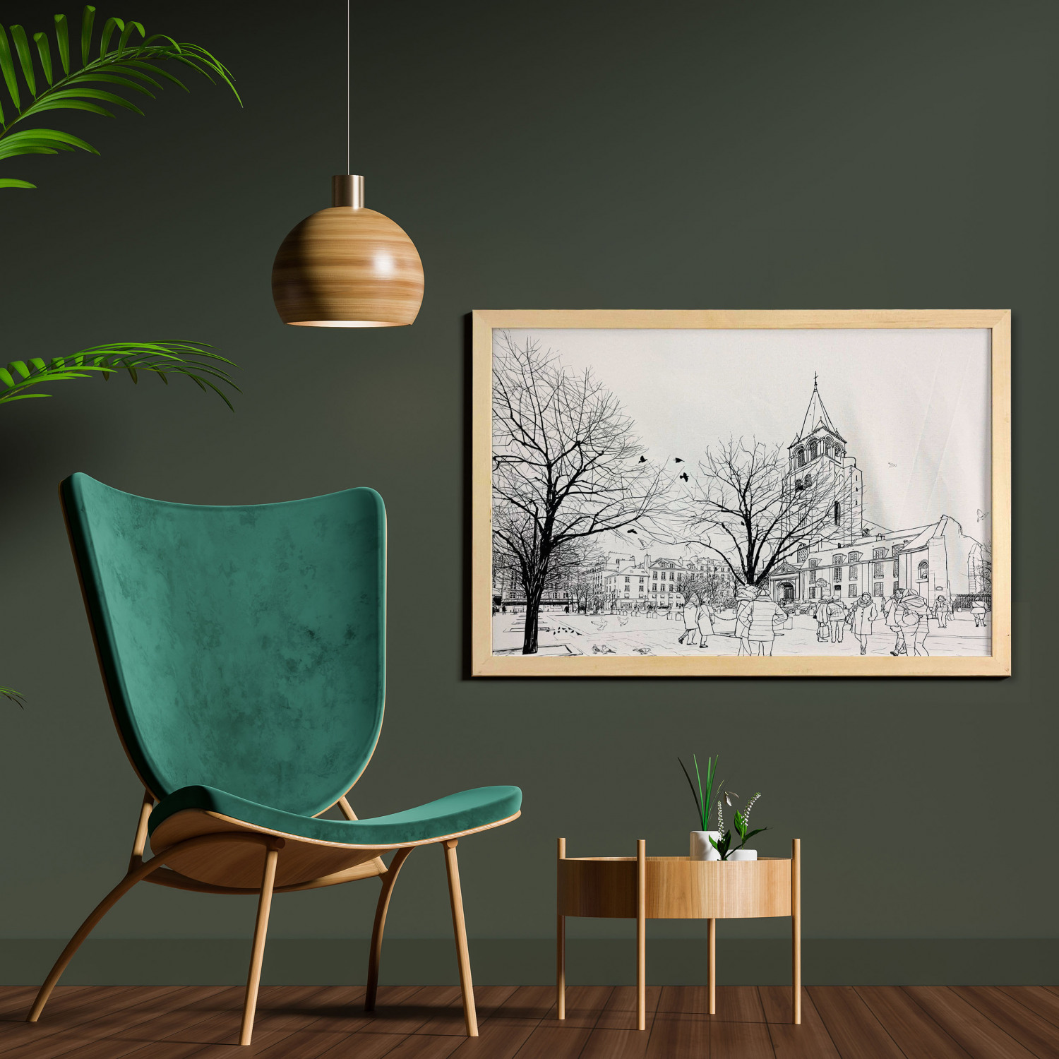 Ambesonne Paris Wall Art with Wide Frame for Bathrooms Living Room - Picture 117 of 121