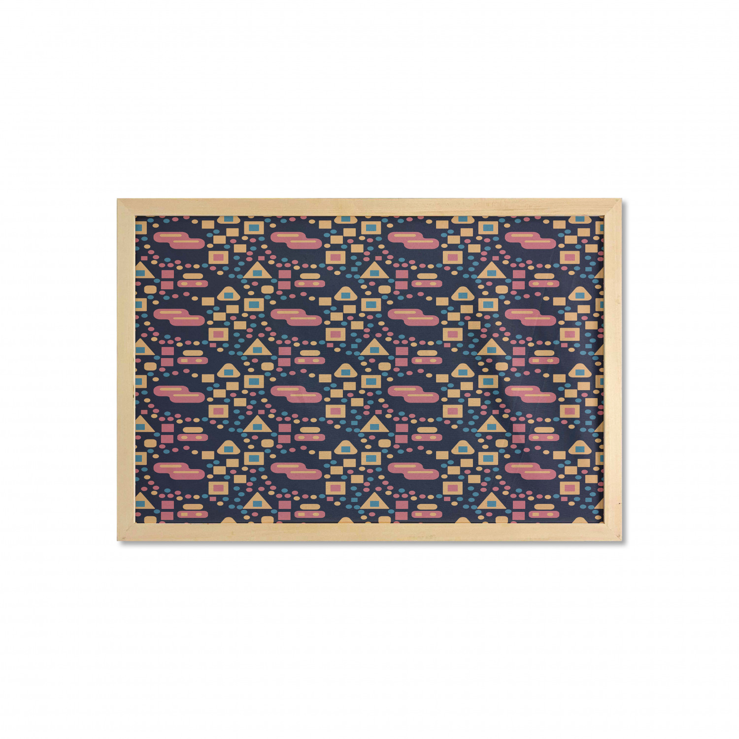 Ambesonne Geometric Motif Wall Art with Wide Frame for Bathrooms Living Room - Picture 112 of 123