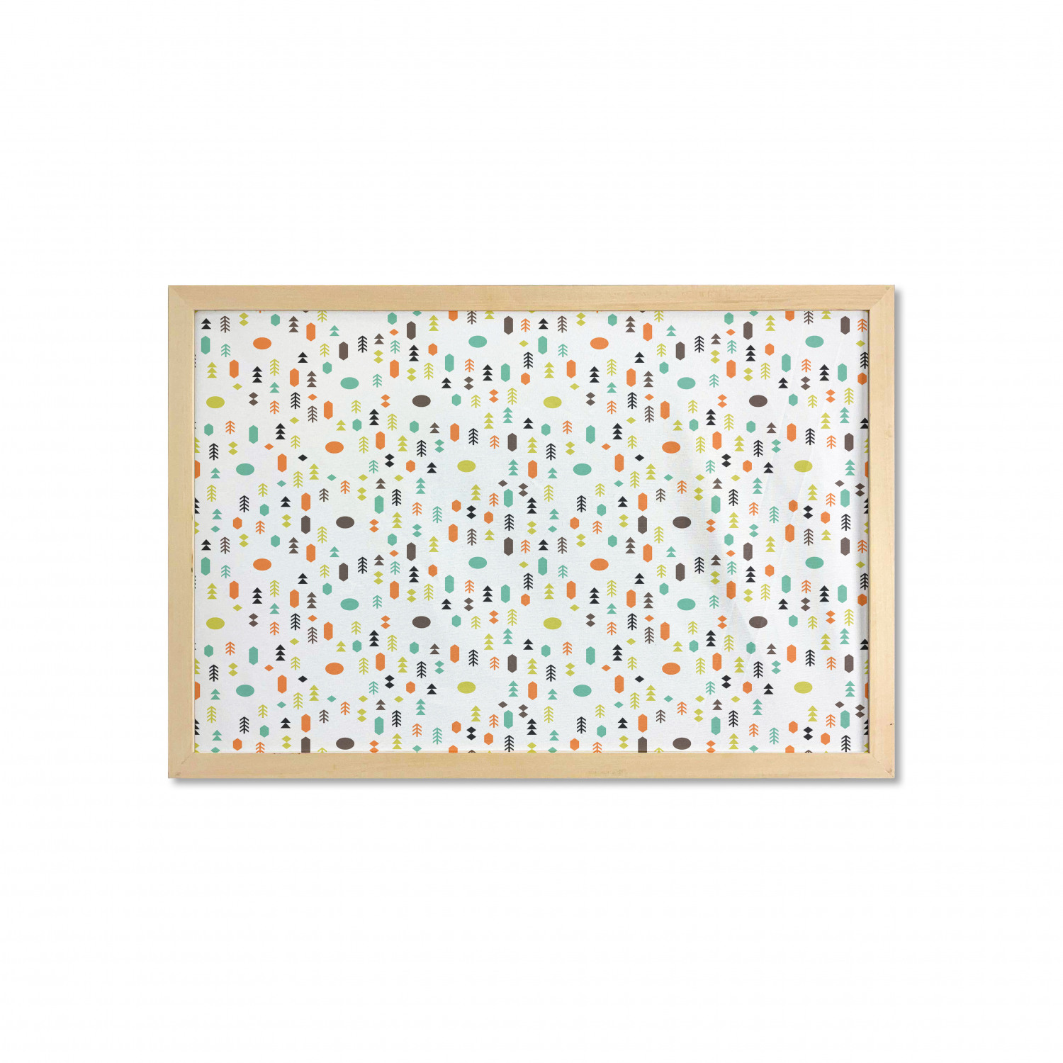 Ambesonne Geometric Motif Wall Art with Wide Frame for Bathrooms Living Room - Picture 20 of 123