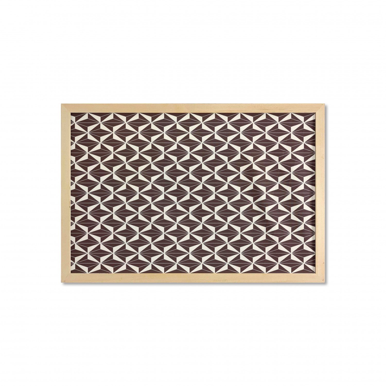 Ambesonne Geometric Motif Wall Art with Wide Frame for Bathrooms Living Room - Picture 40 of 123