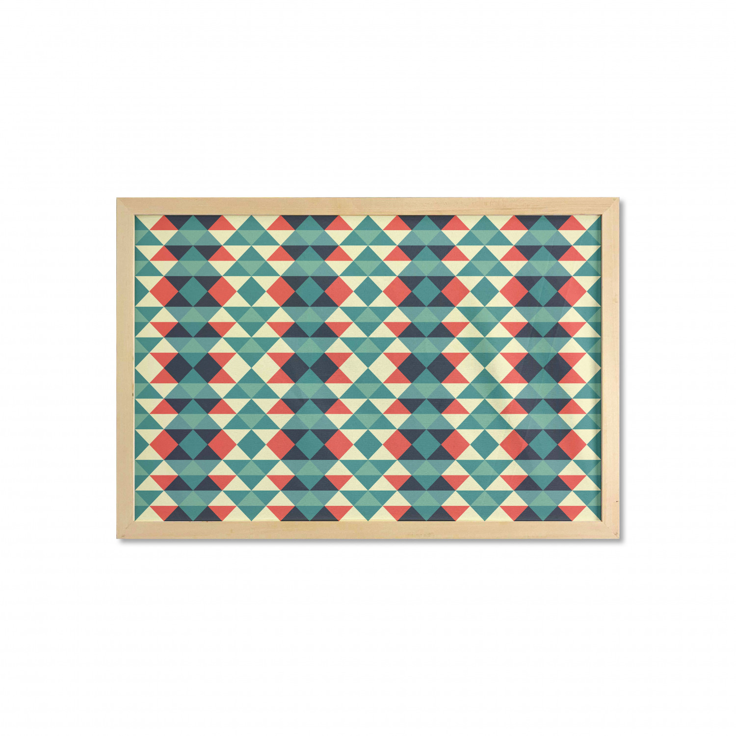 Ambesonne Geometric Motif Wall Art with Wide Frame for Bathrooms Living Room - Picture 28 of 123