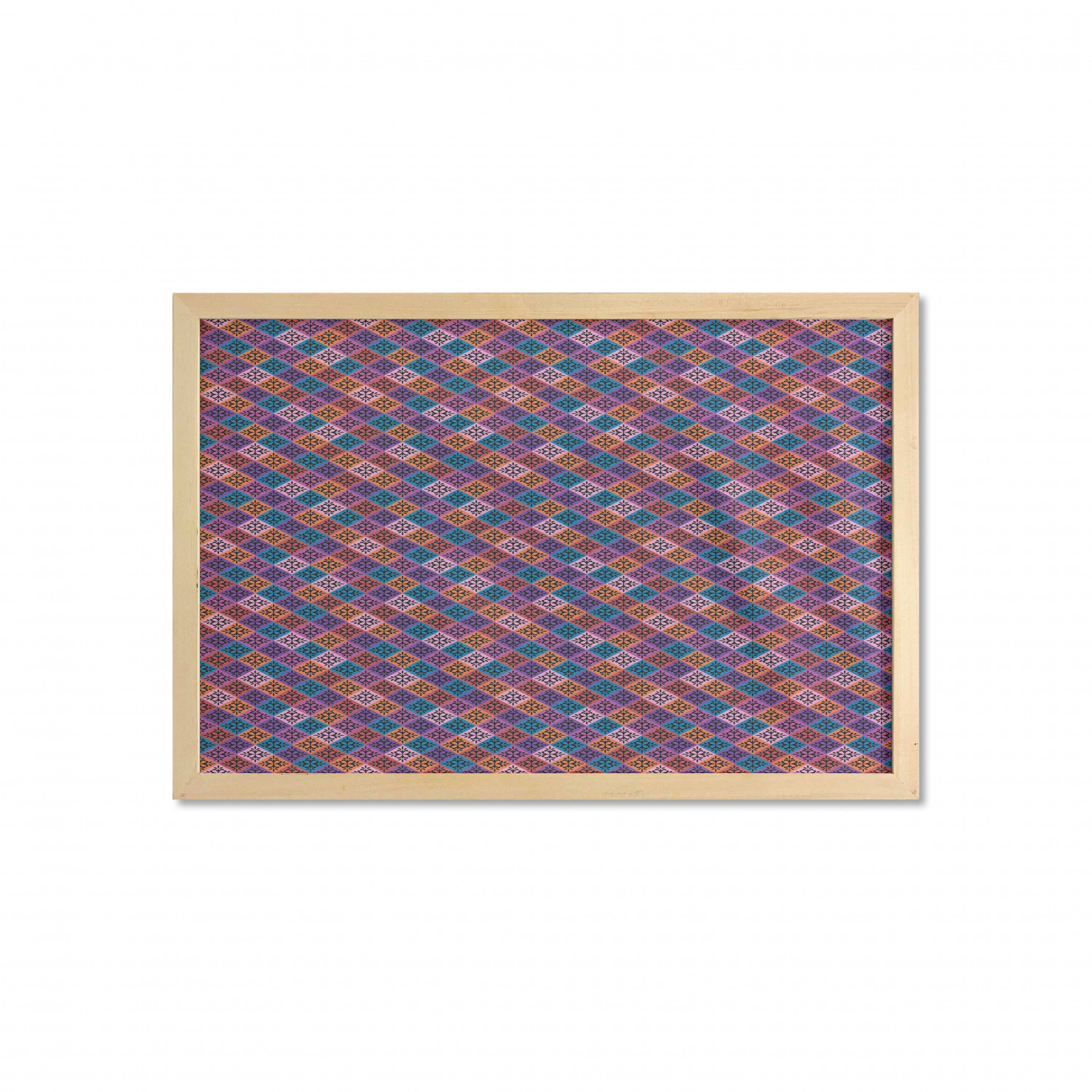 Ambesonne Geometric Motif Wall Art with Wide Frame for Bathrooms Living Room - Picture 118 of 123