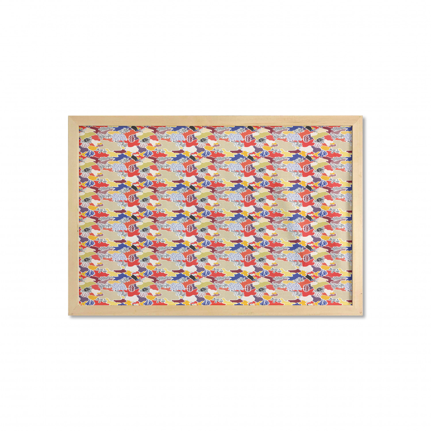 Ambesonne Geometric Motif Wall Art with Wide Frame for Bathrooms Living Room - Picture 26 of 123