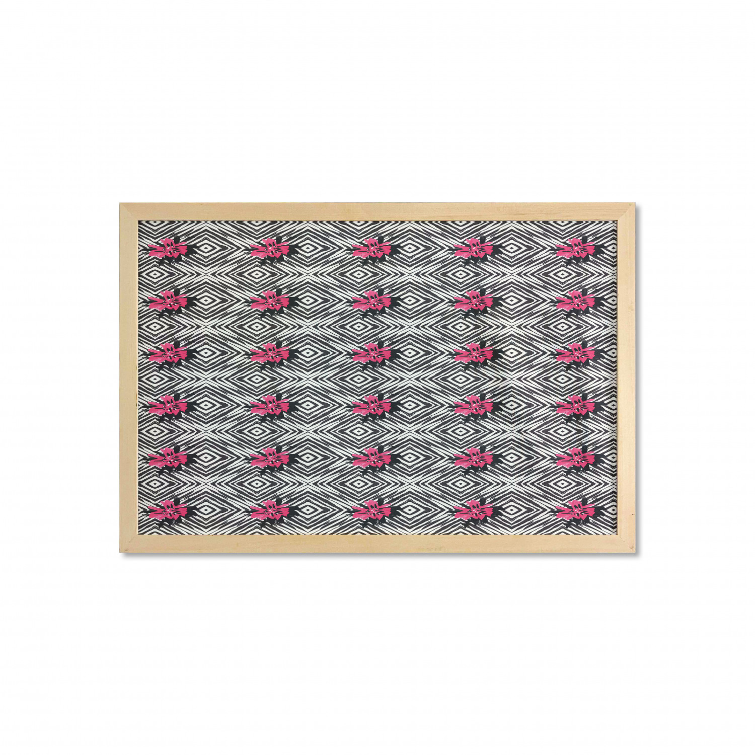 Ambesonne Geometric Motif Wall Art with Wide Frame for Bathrooms Living Room - Picture 90 of 123
