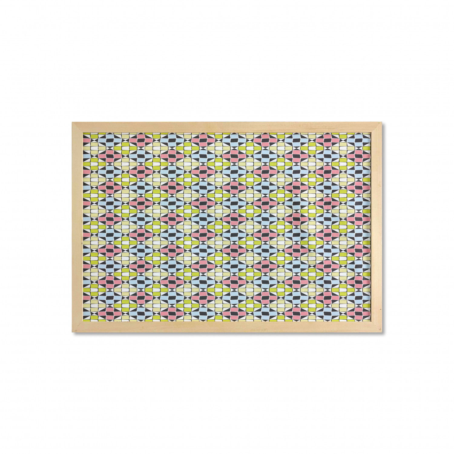 Ambesonne Geometric Motif Wall Art with Wide Frame for Bathrooms Living Room - Picture 30 of 123