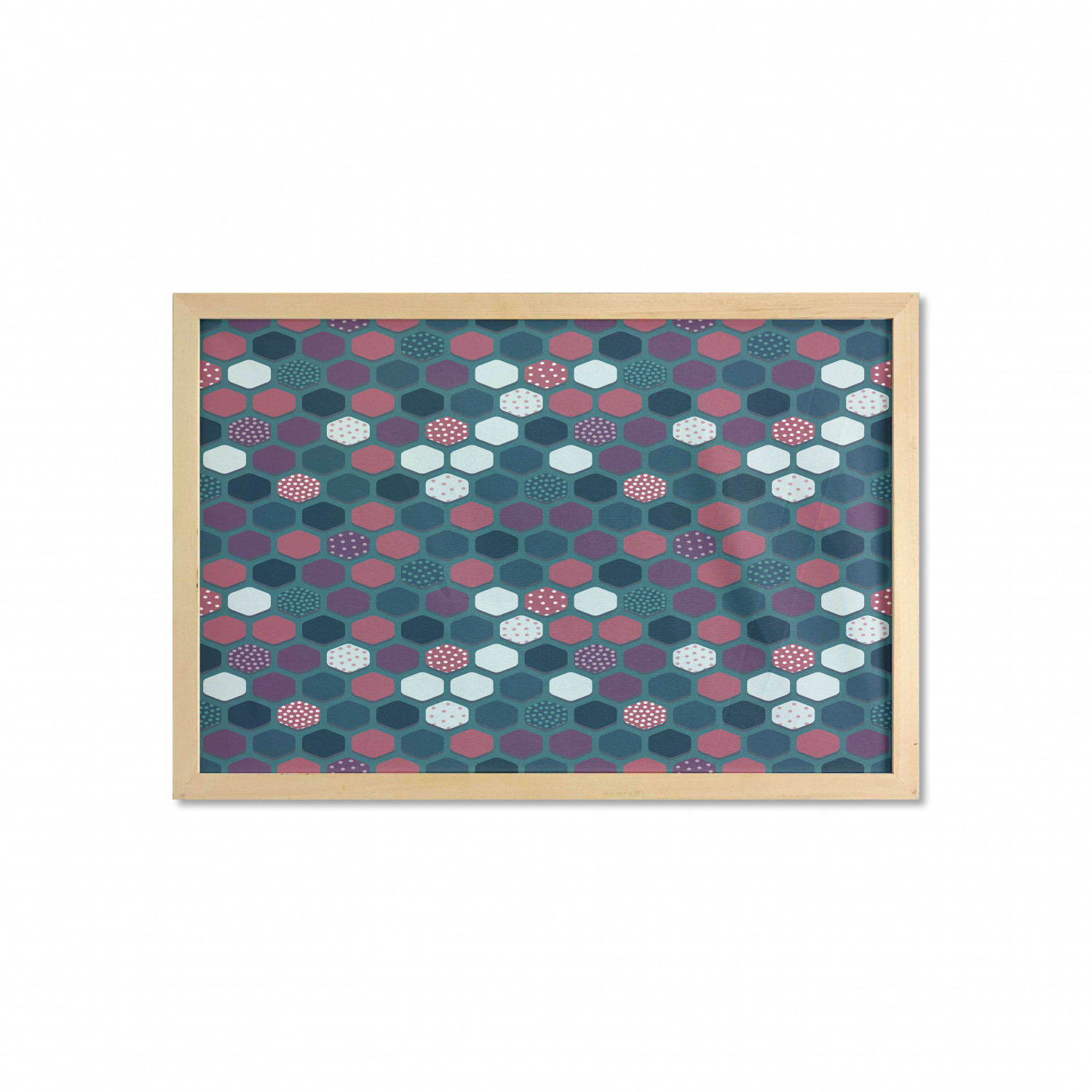 Ambesonne Geometric Motif Wall Art with Wide Frame for Bathrooms Living Room - Picture 116 of 123