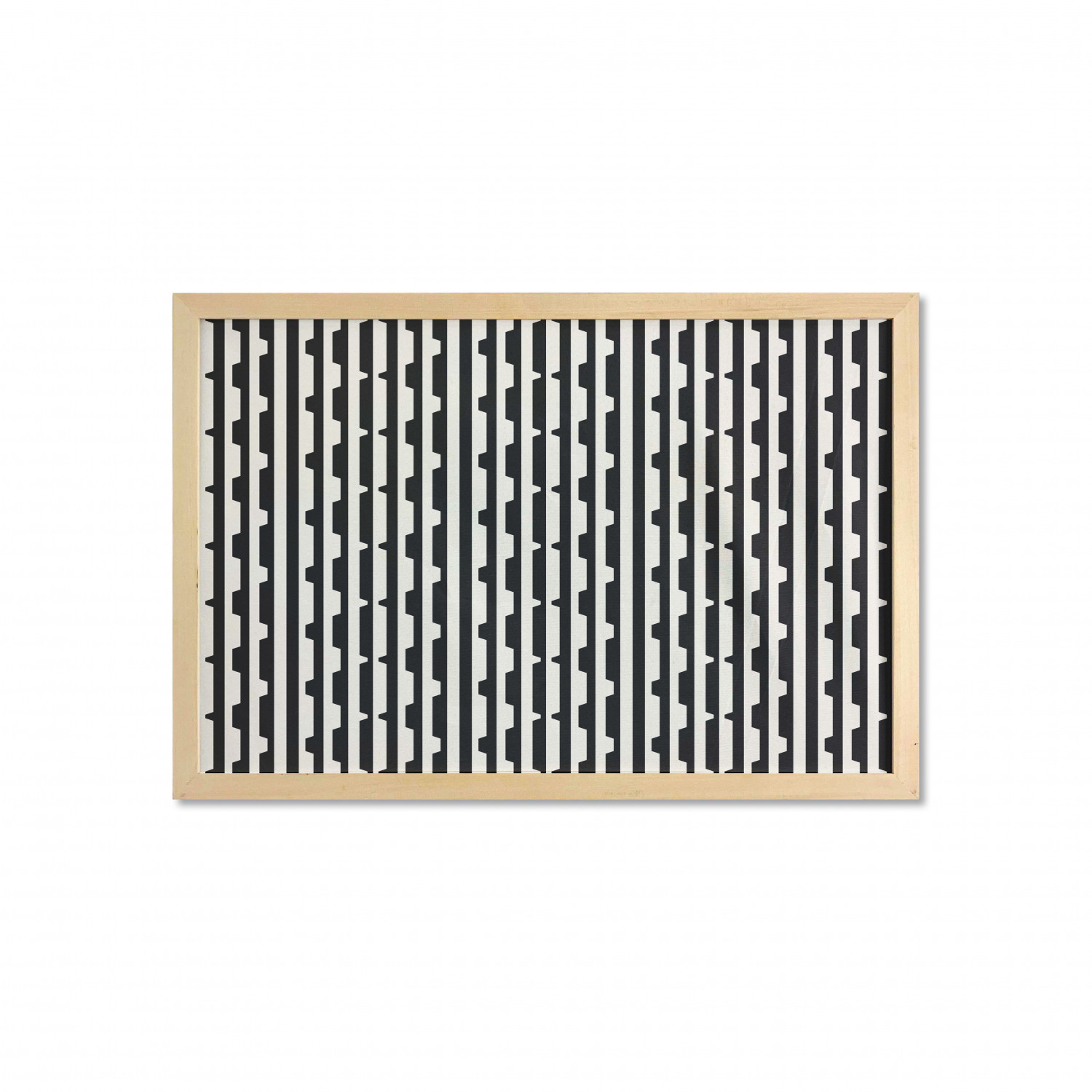 Ambesonne Geometric Motif Wall Art with Wide Frame for Bathrooms Living Room - Picture 86 of 123