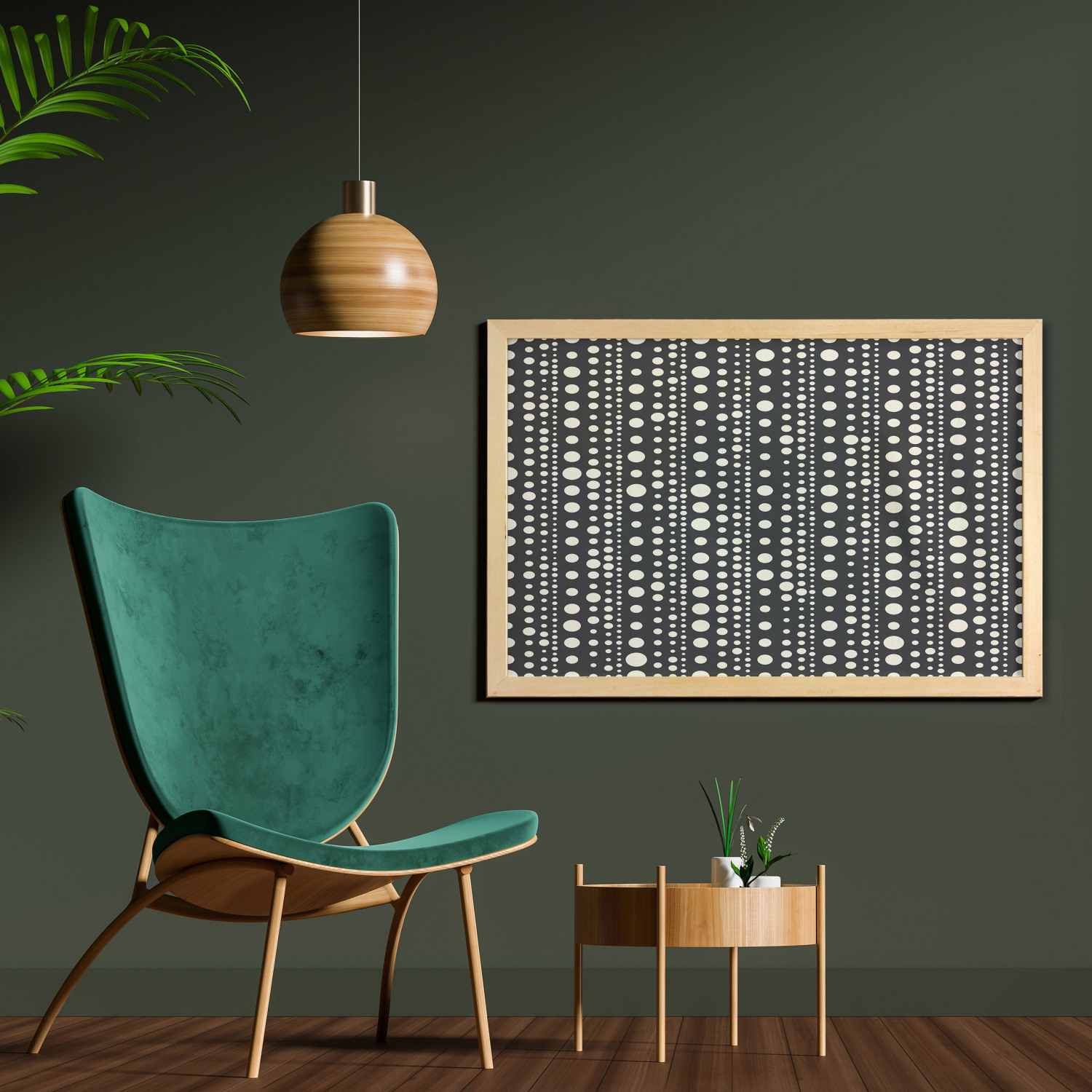 Ambesonne Geometric Motif Wall Art with Wide Frame for Bathrooms Living Room - Picture 75 of 123