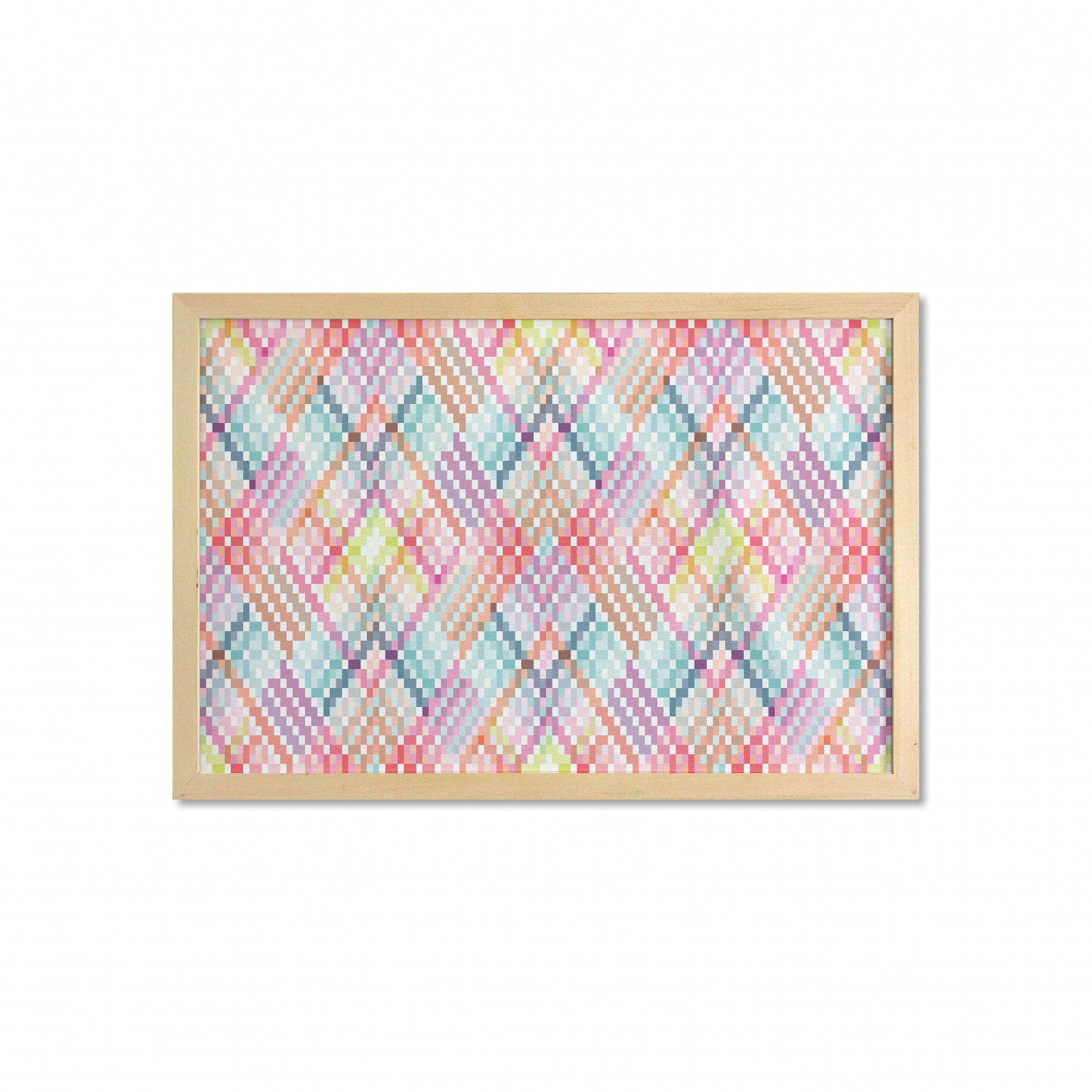 Ambesonne Geometric Motif Wall Art with Wide Frame for Bathrooms Living Room - Picture 96 of 123