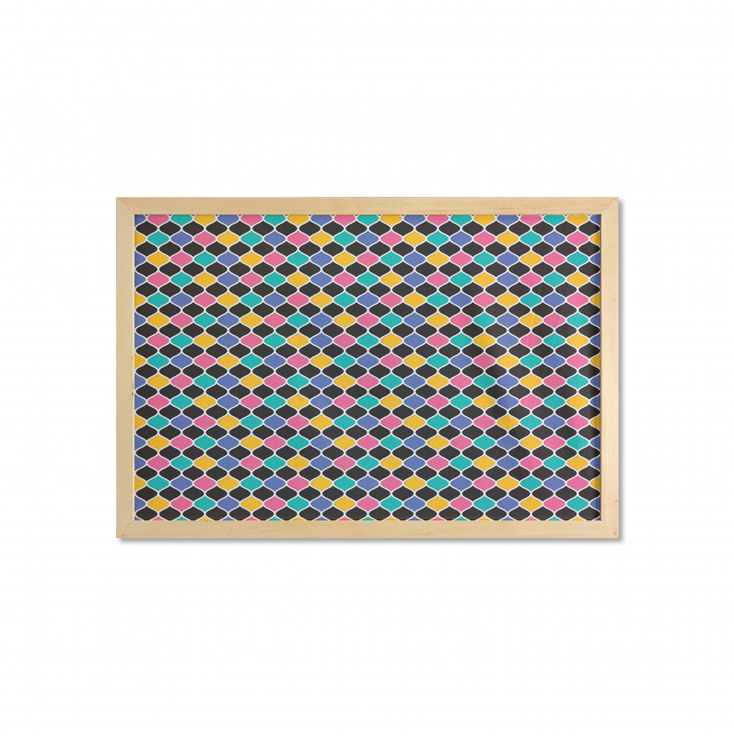 Ambesonne Geometric Motif Wall Art with Wide Frame for Bathrooms Living Room - Picture 60 of 123