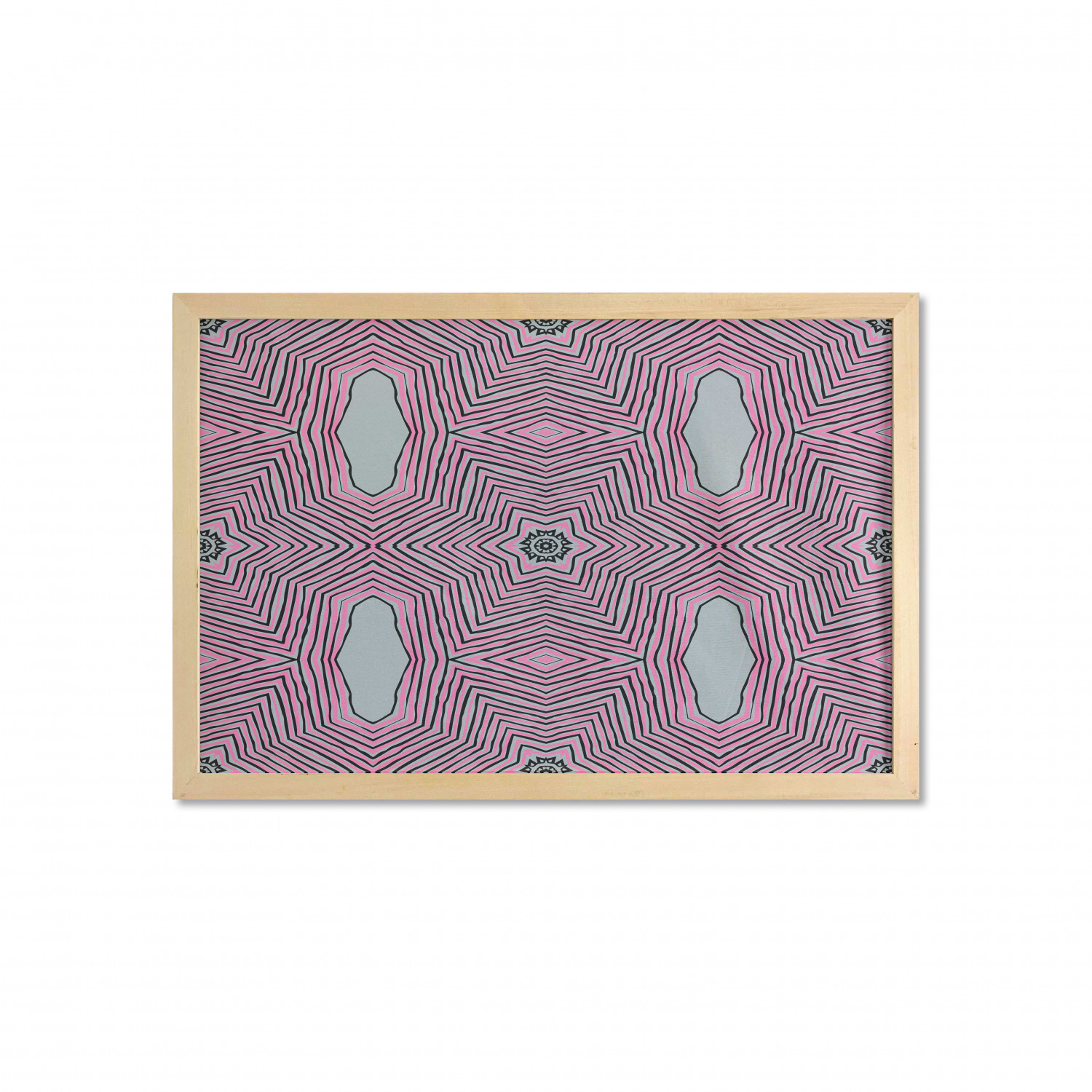 Ambesonne Geometric Motif Wall Art with Wide Frame for Bathrooms Living Room - Picture 58 of 123