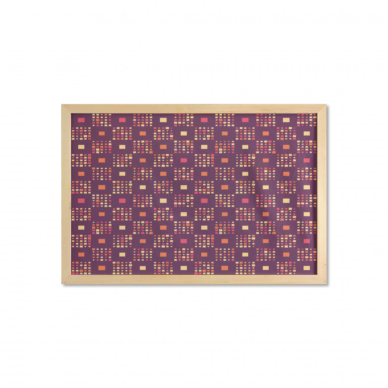 Ambesonne Geometric Motif Wall Art with Wide Frame for Bathrooms Living Room - Picture 120 of 123