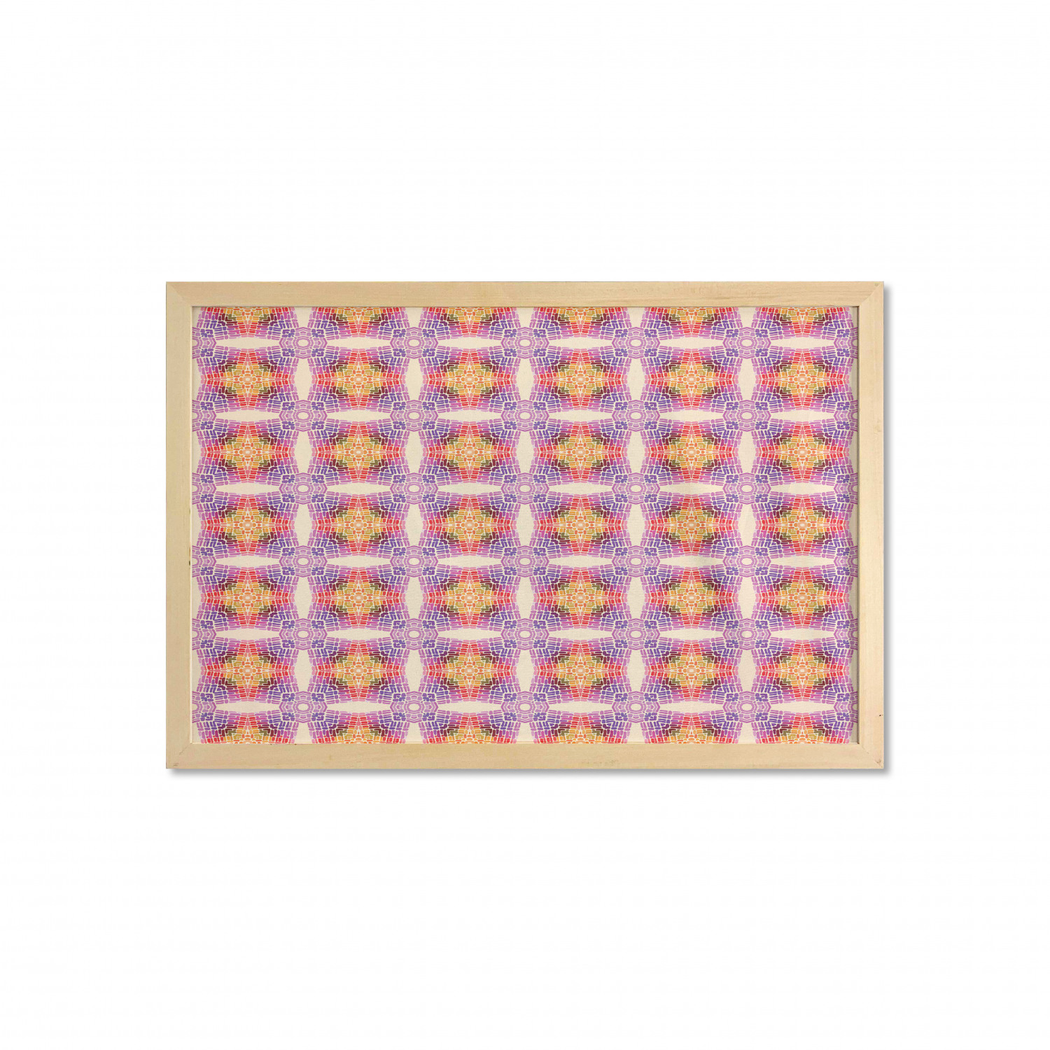 Ambesonne Geometric Motif Wall Art with Wide Frame for Bathrooms Living Room - Picture 78 of 123