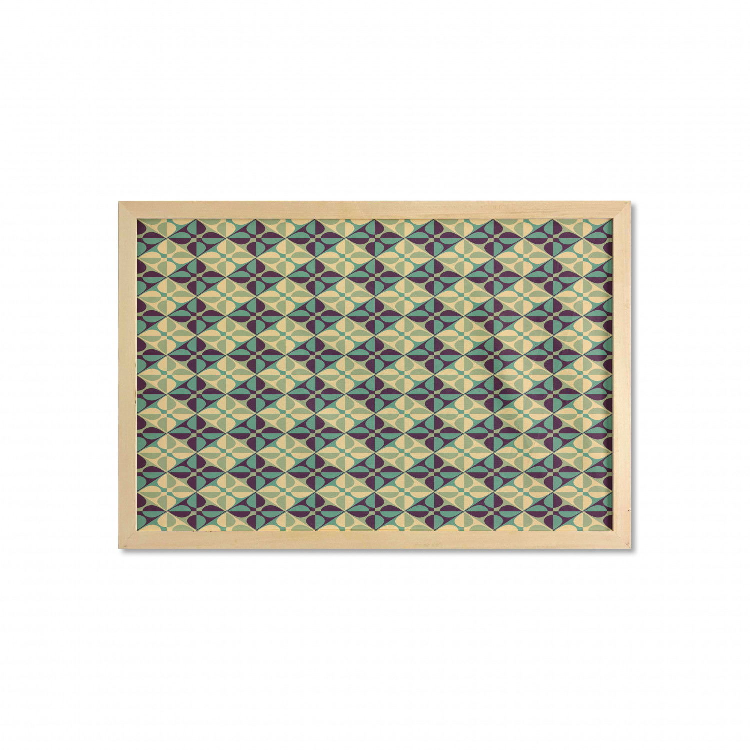 Ambesonne Geometric Motif Wall Art with Wide Frame for Bathrooms Living Room - Picture 14 of 123