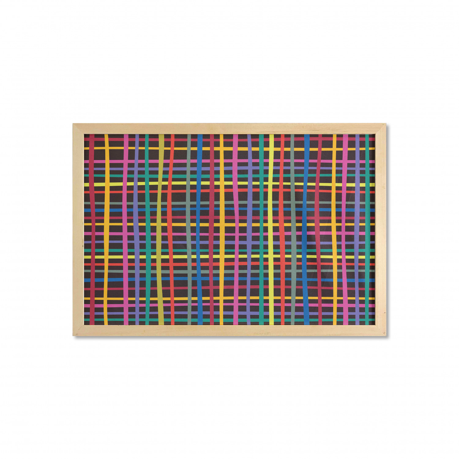 Ambesonne Geometric Motif Wall Art with Wide Frame for Bathrooms Living Room - Picture 66 of 123