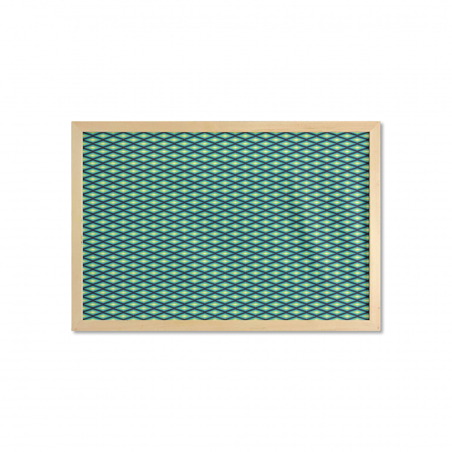 Ambesonne Geometric Motif Wall Art with Wide Frame for Bathrooms Living Room - Picture 4 of 123