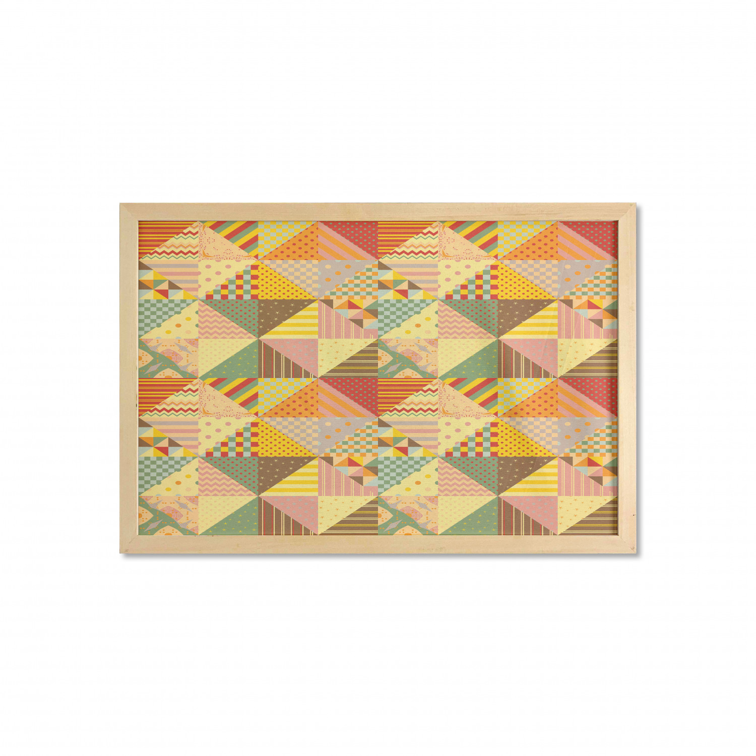 Ambesonne Geometric Motif Wall Art with Wide Frame for Bathrooms Living Room - Picture 34 of 123