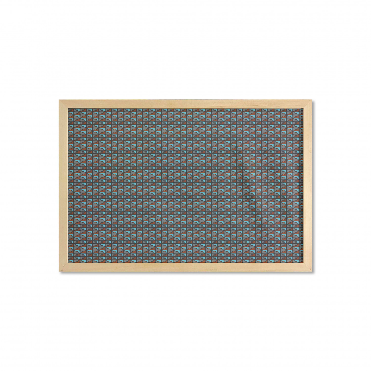 Ambesonne Geometric Motif Wall Art with Wide Frame for Bathrooms Living Room - Picture 10 of 123