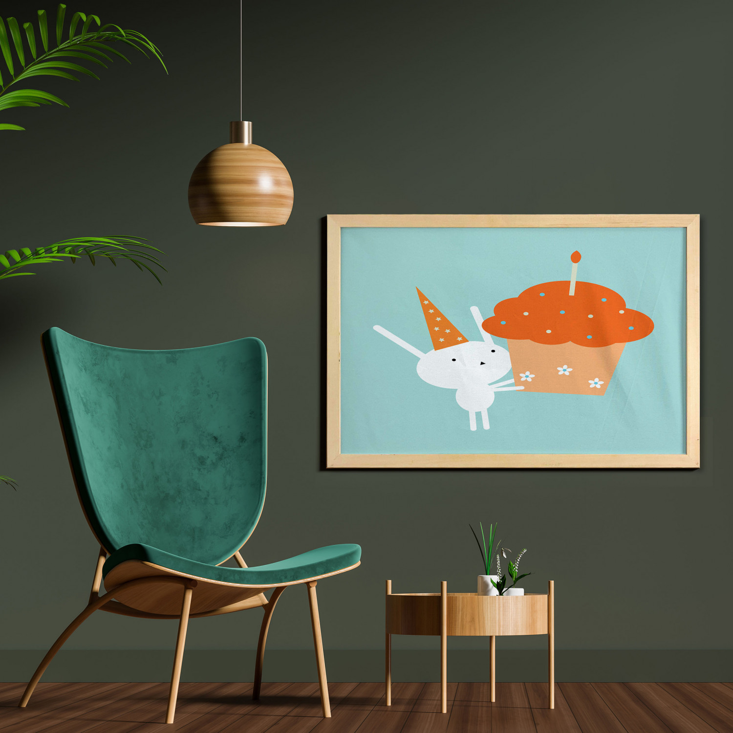 Ambesonne Bunny Wall Art with Wide Frame for Bathrooms Living Room - Picture 7 of 123