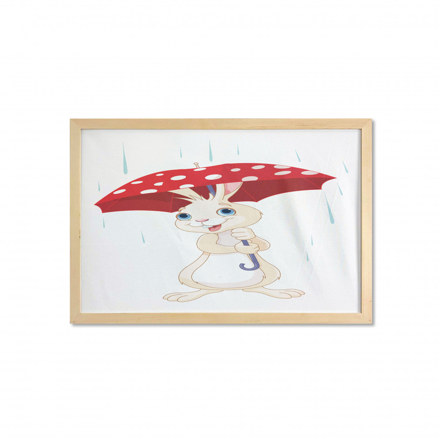 Ambesonne Bunny Wall Art with Wide Frame for Bathrooms Living Room - Picture 68 of 123