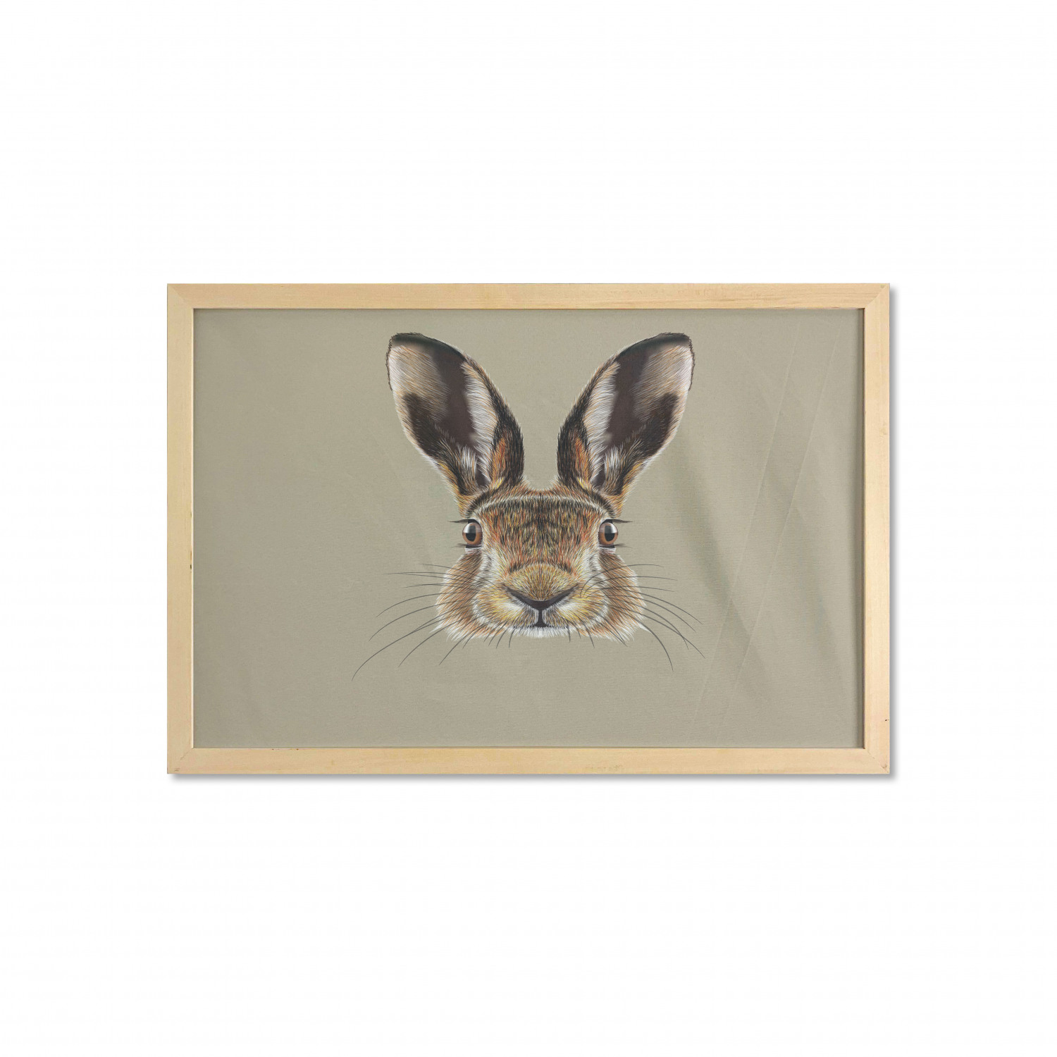 Ambesonne Bunny Wall Art with Wide Frame for Bathrooms Living Room - Picture 44 of 123