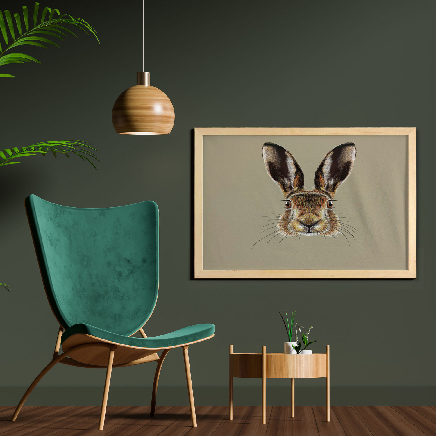 Ambesonne Bunny Wall Art with Wide Frame for Bathrooms Living Room - Picture 45 of 123