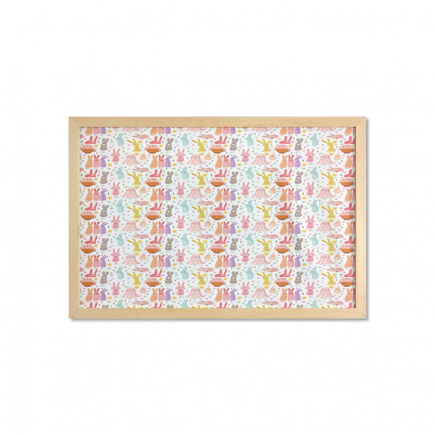 Ambesonne Bunny Wall Art with Wide Frame for Bathrooms Living Room - Picture 30 of 123