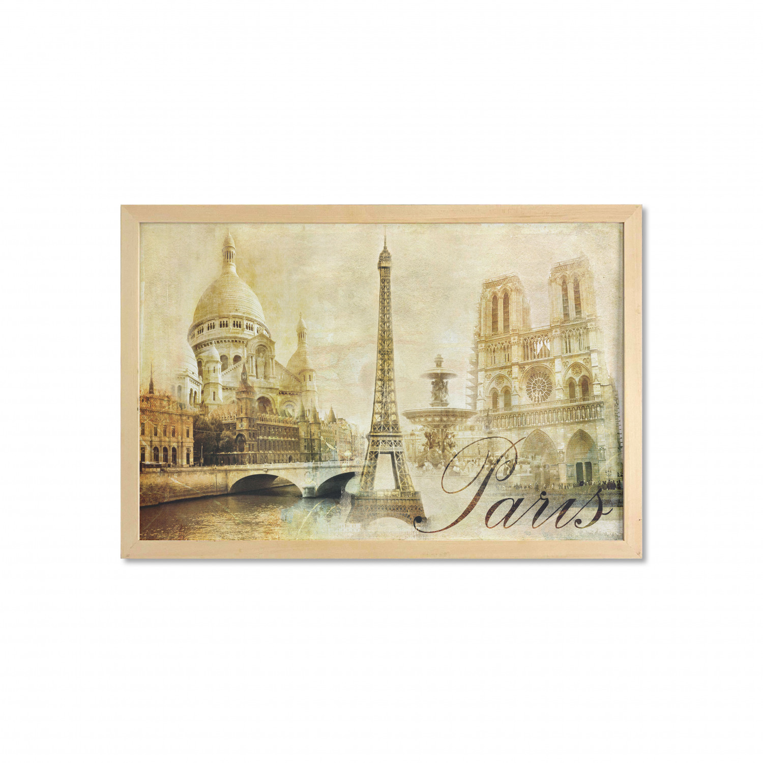 Ambesonne Paris Wall Art with Wide Frame for Bathrooms Living Room - Picture 112 of 121