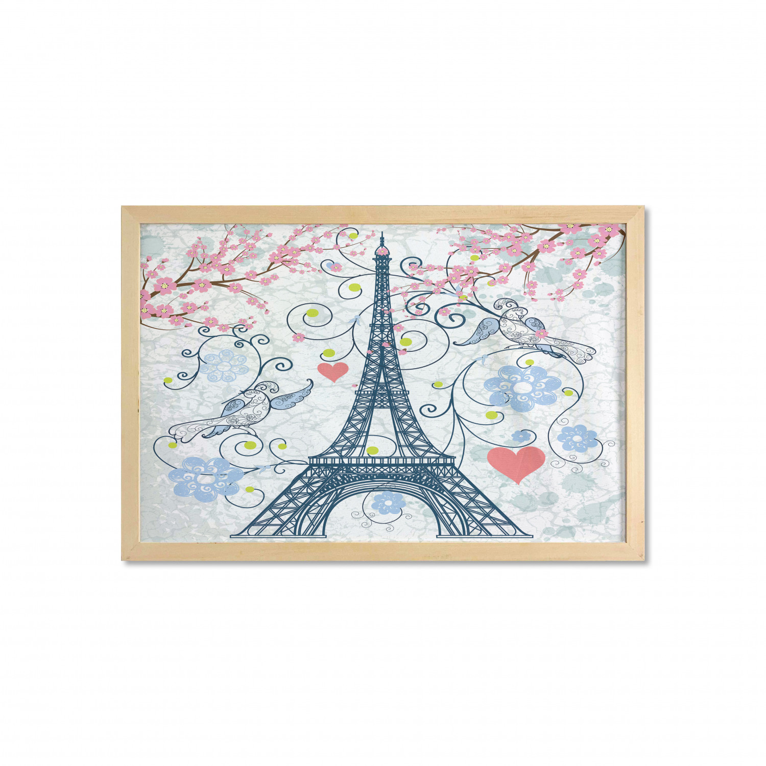 Ambesonne Paris Wall Art with Wide Frame for Bathrooms Living Room - Picture 24 of 121