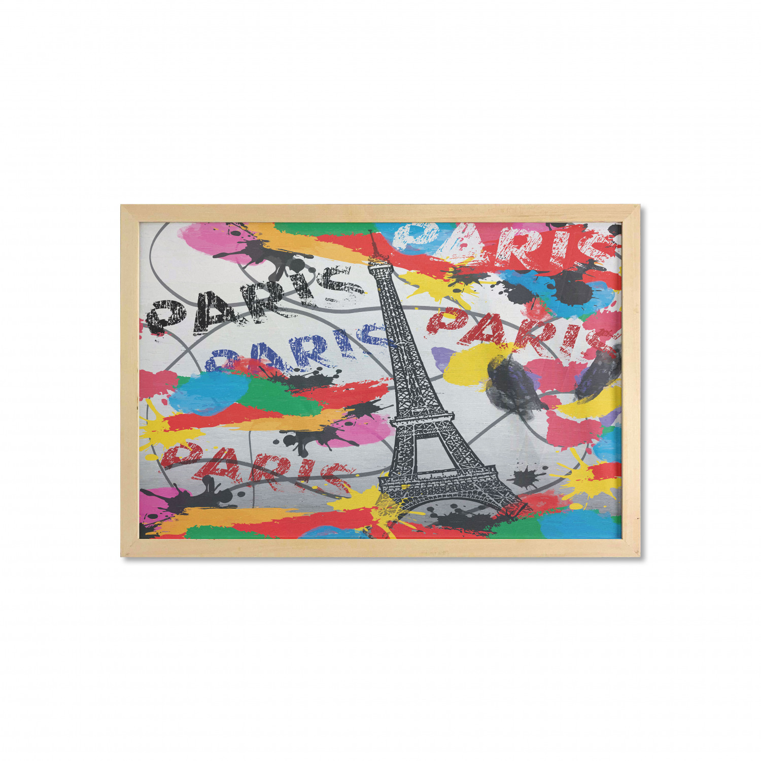 Ambesonne Paris Wall Art with Wide Frame for Bathrooms Living Room - Picture 18 of 121