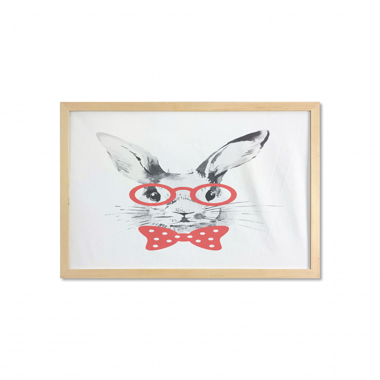 Ambesonne Bunny Wall Art with Wide Frame for Bathrooms Living Room - Picture 72 of 123