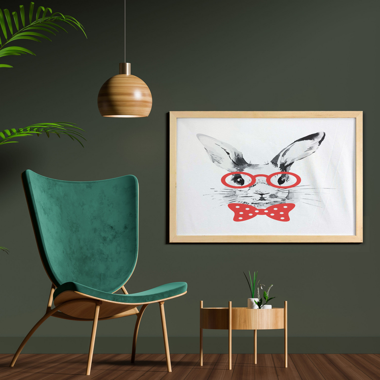 Ambesonne Bunny Wall Art with Wide Frame for Bathrooms Living Room - Picture 73 of 123