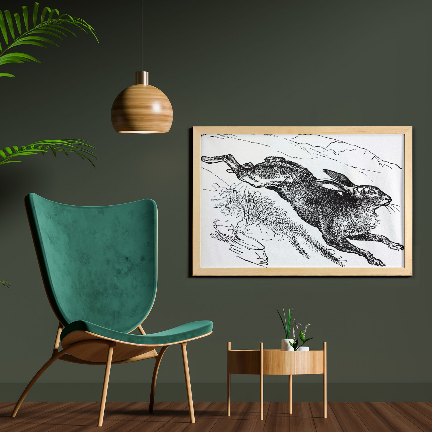 Ambesonne Bunny Wall Art with Wide Frame for Bathrooms Living Room - Picture 105 of 123