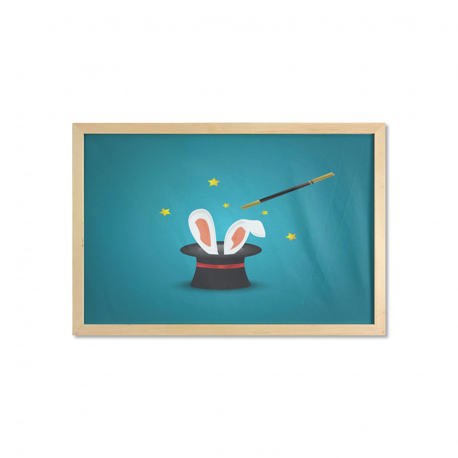 Ambesonne Bunny Wall Art with Wide Frame for Bathrooms Living Room - Picture 70 of 123