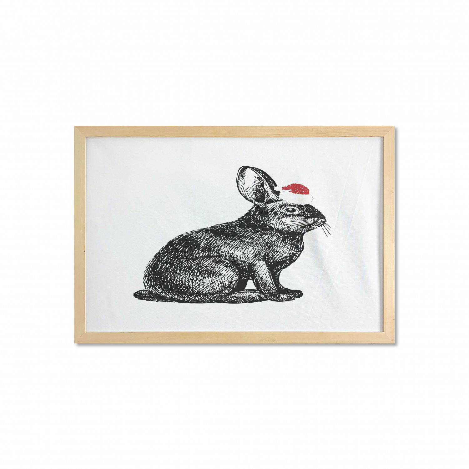 Ambesonne Bunny Wall Art with Wide Frame for Bathrooms Living Room - Picture 84 of 123